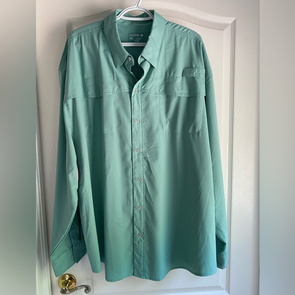Reel Legends Green Casual Button Down Shirt